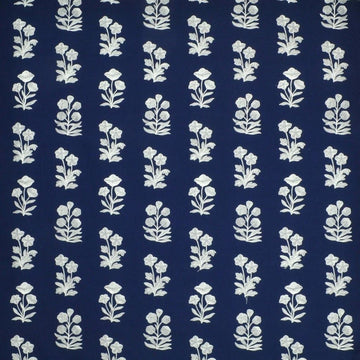 Blue Grotto Embroidery Tygprov Blue Fabric