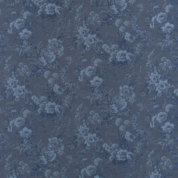 Callais Floral Tygprov Cyanotype