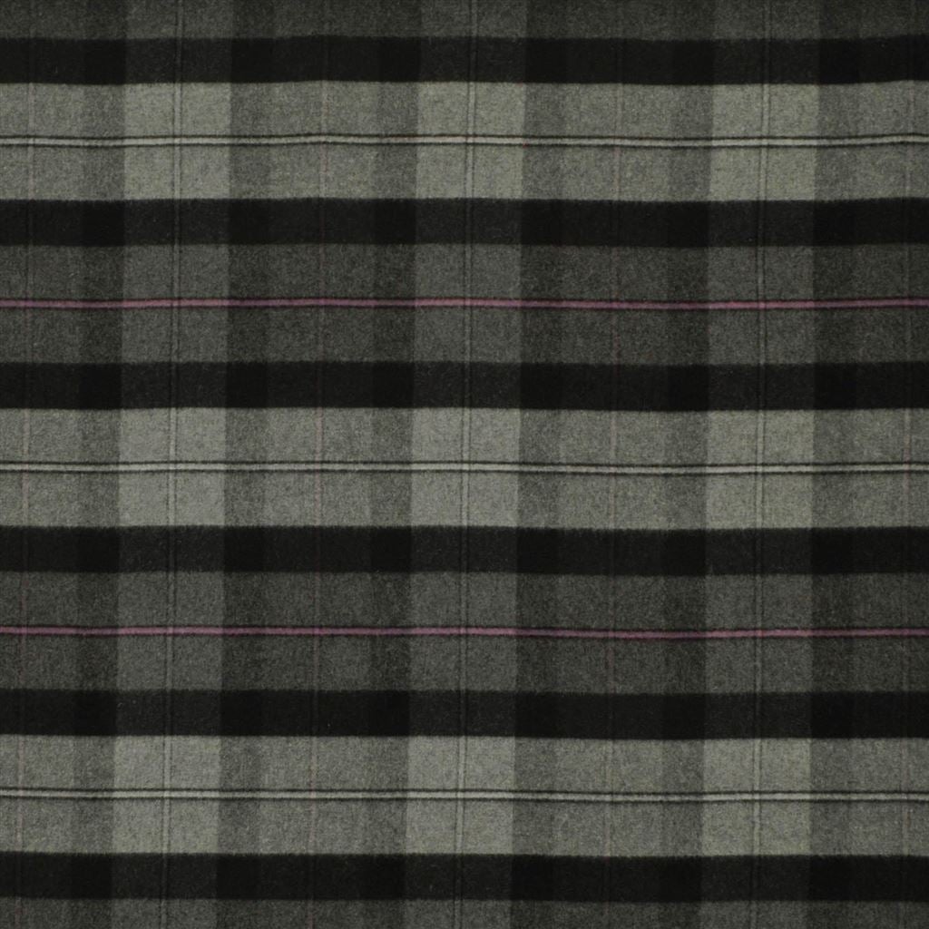 Coach Road Tartan Tyg prov Evening Grey