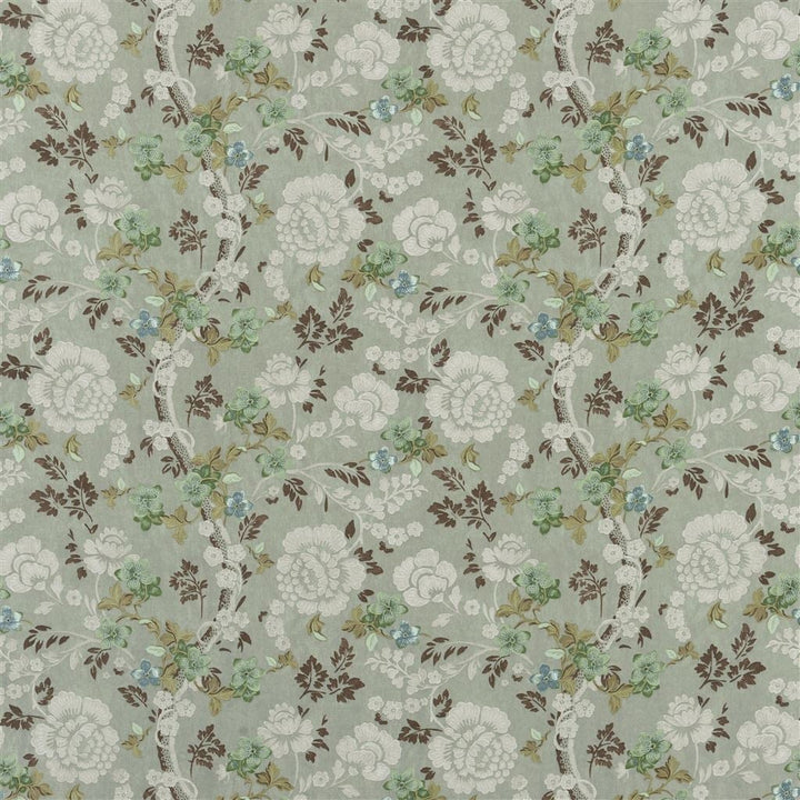 Eagle House Damask Tygprov Seagrass
