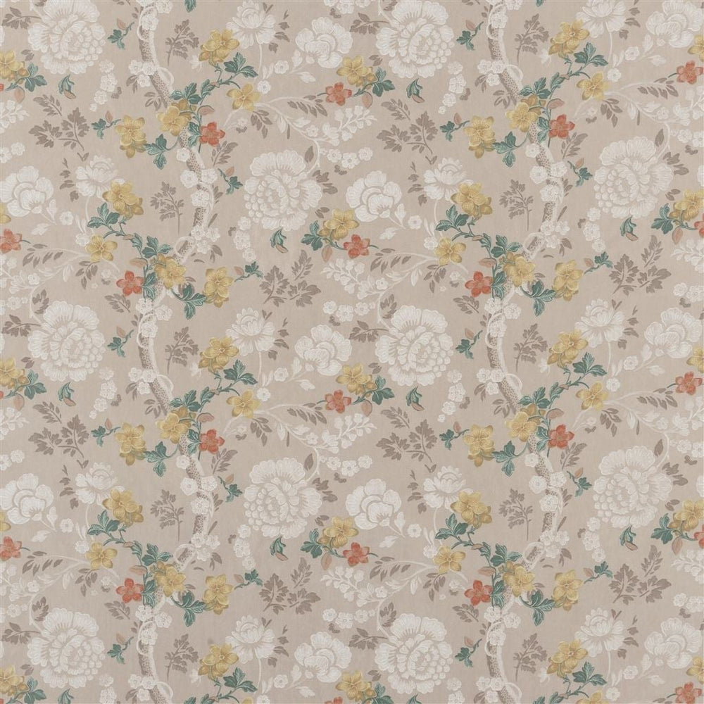 Eagle House Damask Tygprov Vintage Rose