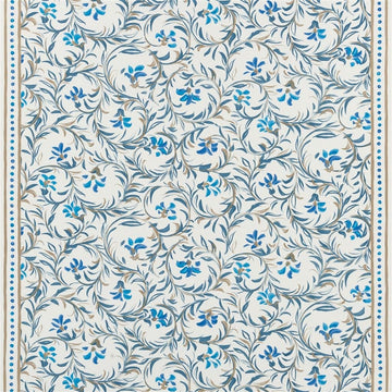 Fleur Indienne Tygprov Indigo