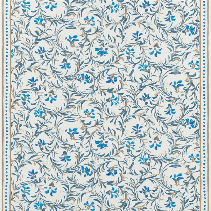 Fleur Indienne Tygprov Indigo