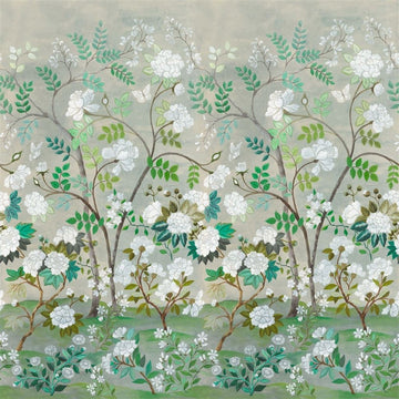 Fleur Orientale Tygprov Celadon