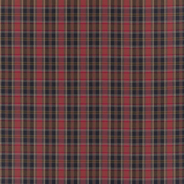 Ian Plaid Tygprov Red Fabric