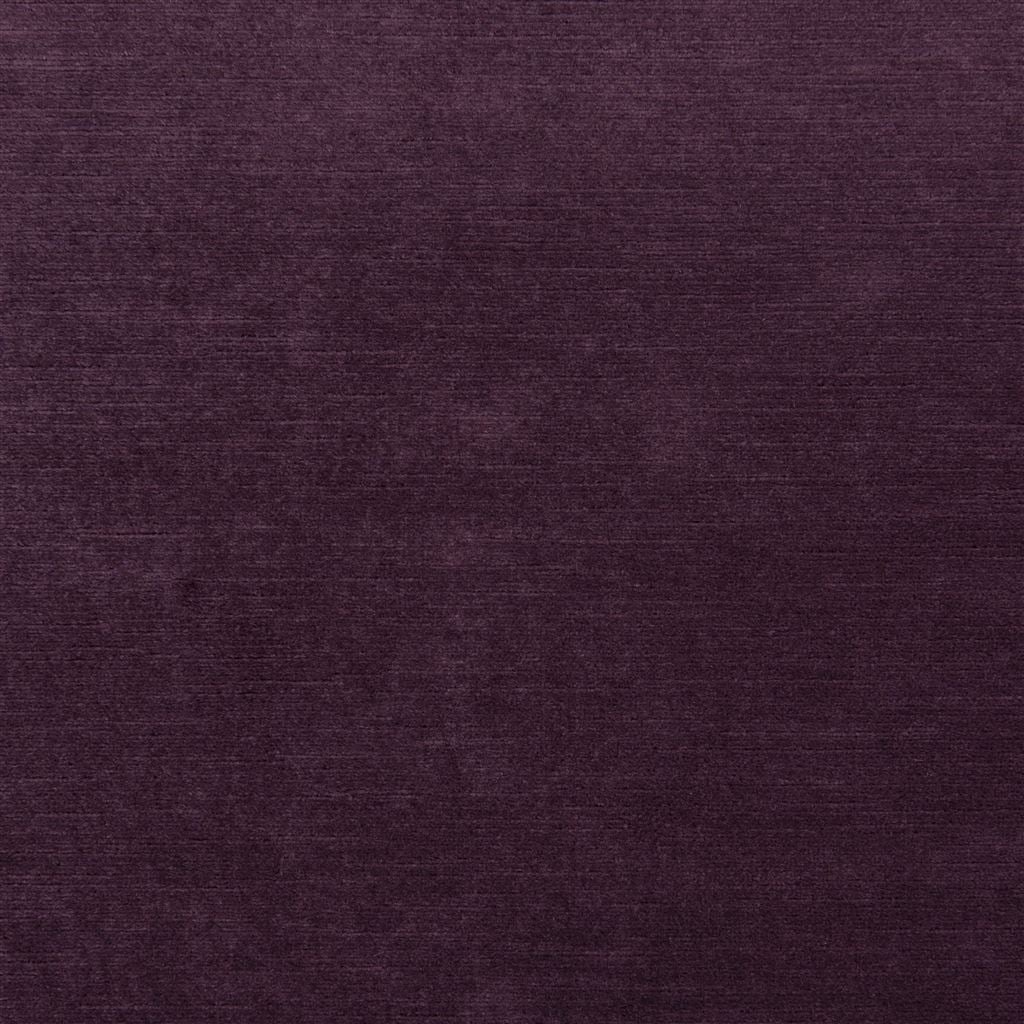 Linen Velvet Tygprov Aubergine