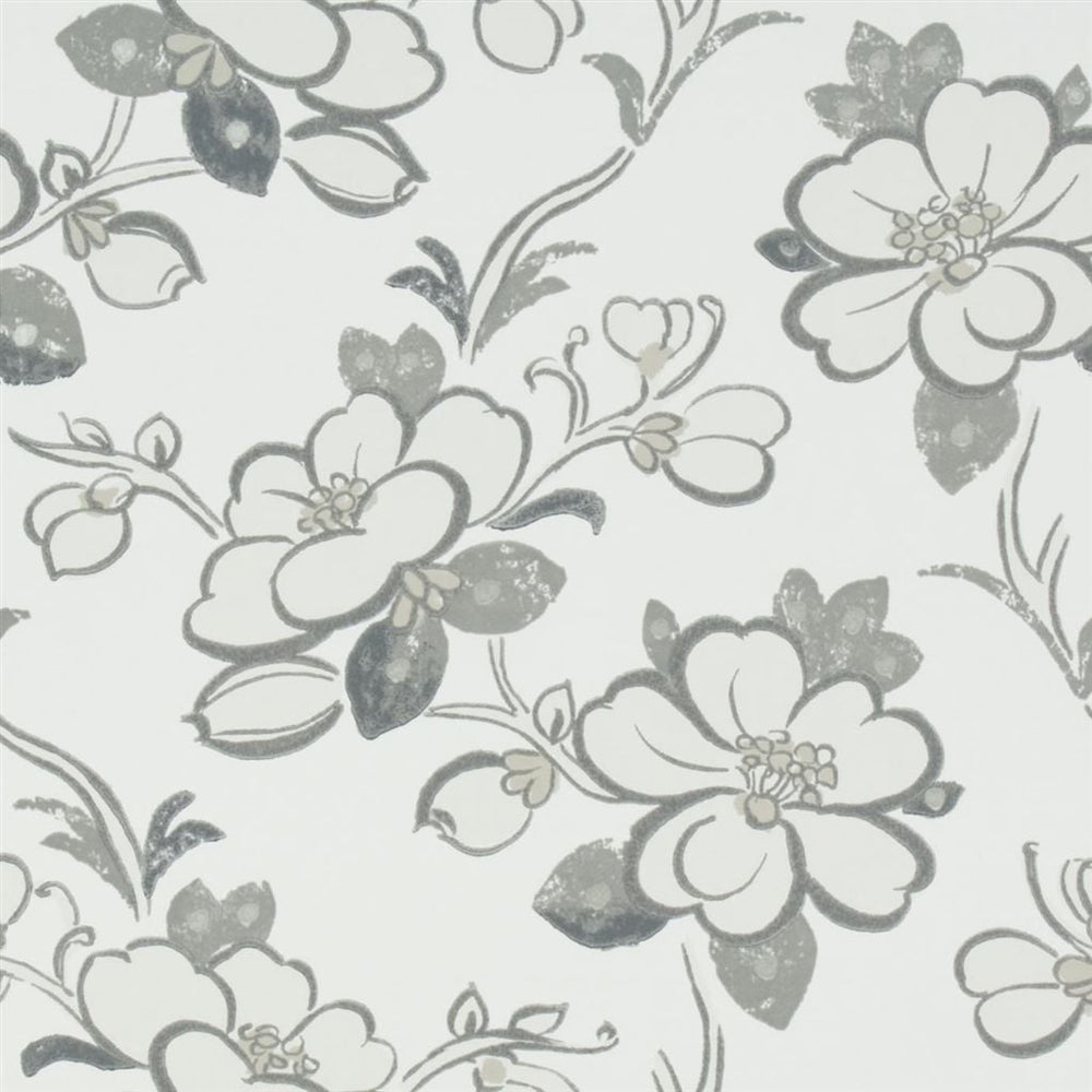 Lotus Flower Tapetprov Slate