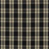 Mill Pond Check Tyg prov Black / Linen