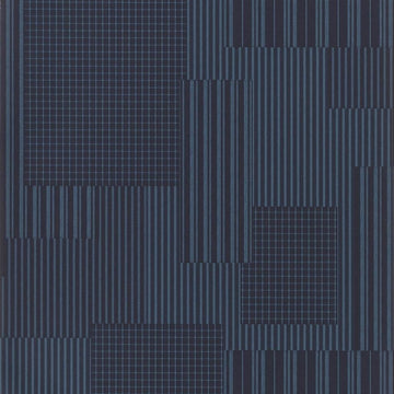 Rivington Patchwork Tapetprov Indigo