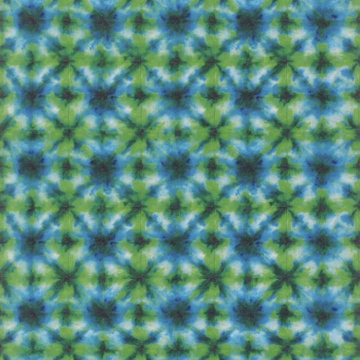 Shibori Tapetprov Emerald