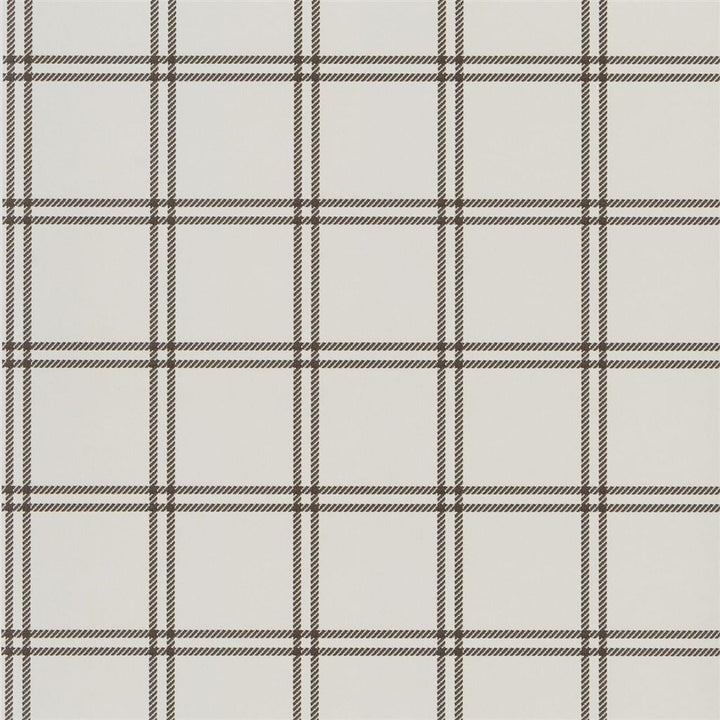 Shipley Windowpane Tapet prov Chocolate