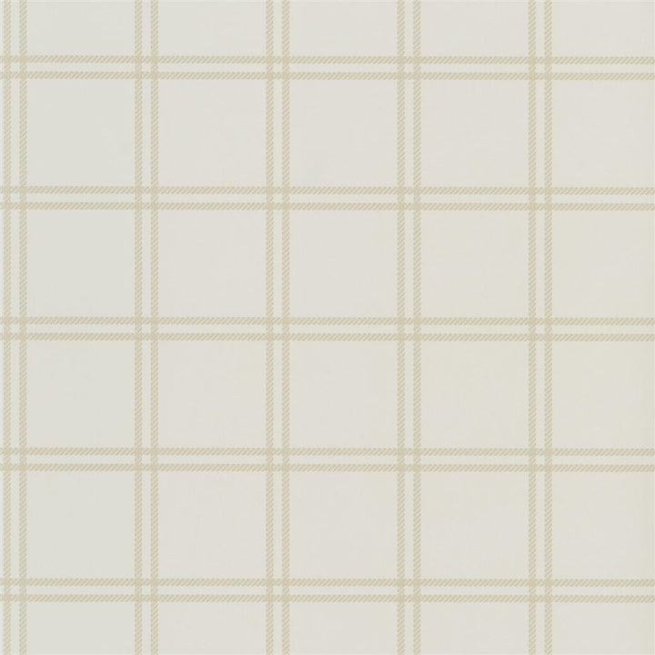 Shipley Windowpane Tapet prov Cream