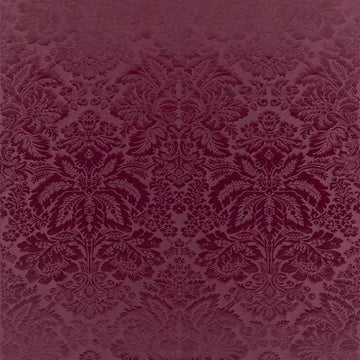 Tarleton Damask Tygprov Burgundy