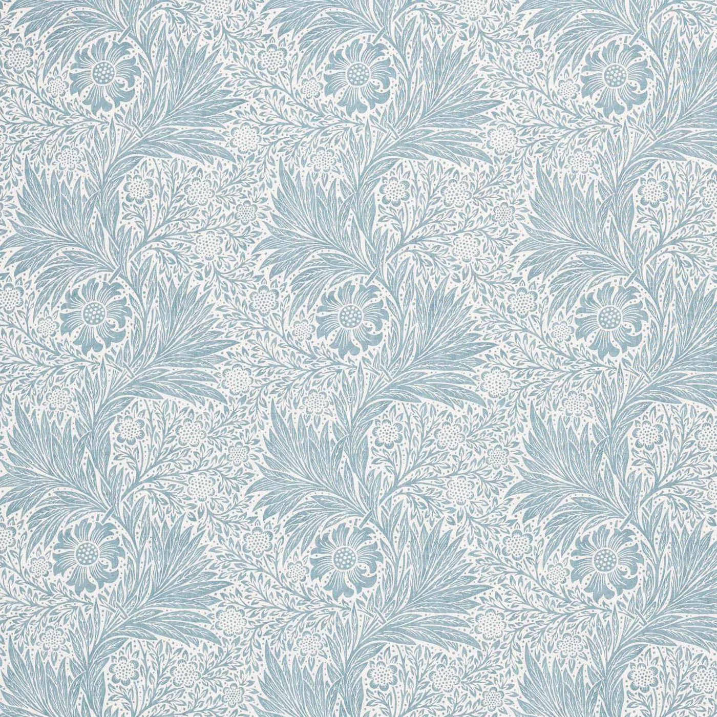Pure Marigold Sheer Wide Width Tygprov — Morris & Co Soft Blue