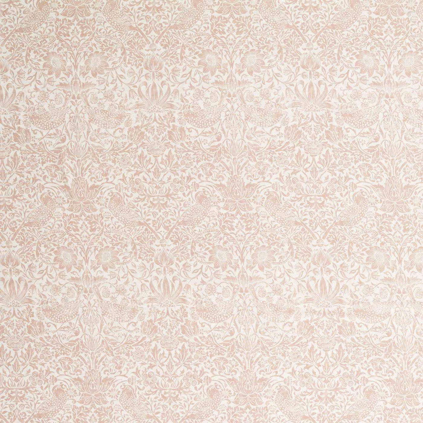 Pure Strawberry Thief Sheer Wide Width Blush — Morris & Co tyg