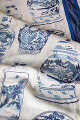 Qinghua room setting — Pierre Frey fabric