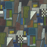 Raku Patchwork Chocolate — Designers Guild tapet