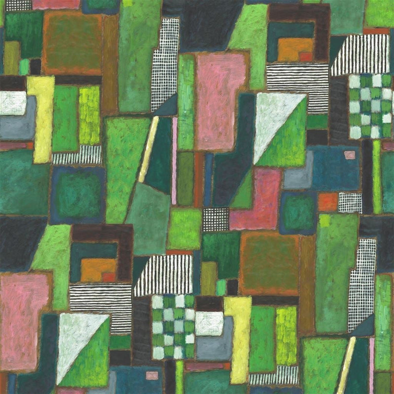 Raku Patchwork -kangas | Designers Guild