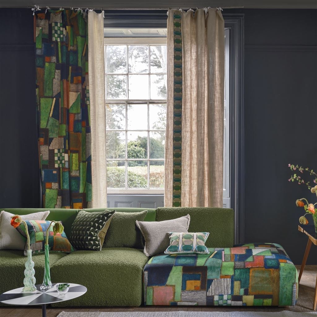 Raku Patchwork Tyg — Designers Guild i miljö