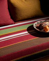 Rayure Bivouac room setting — Pierre Frey fabric