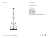 Reese 18" Takkrona — Marie Flanigan for Visual Comfort & Co. måttskiss