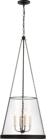Reese 18" Takkrona — Marie Flanigan for Visual Comfort & Co. — Bronze with Clear Restoration Glass