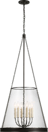 Reese 22" Takkrona — Marie Flanigan for Visual Comfort & Co. — Bronze with Clear Restoration Glass