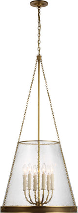 Reese 22" Takkrona — Marie Flanigan for Visual Comfort & Co. — Soft Brass with Clear Restoration Glass