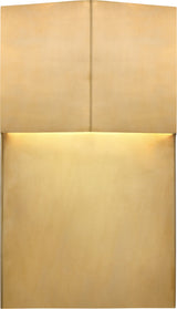 Rega 12" Wide Utomhuslampa — Kelly Wearstler for Visual Comfort & Co. — Antique-Burnished Brass