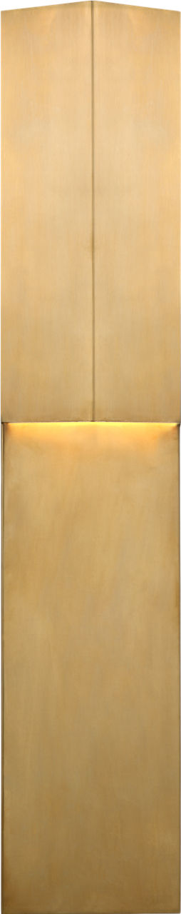 Rega 24" Folded Utomhuslampa — Kelly Wearstler for Visual Comfort & Co. — Antique-Burnished Brass