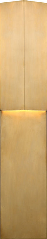 Rega 24" Folded Utomhuslampa — Kelly Wearstler for Visual Comfort & Co. — Antique-Burnished Brass