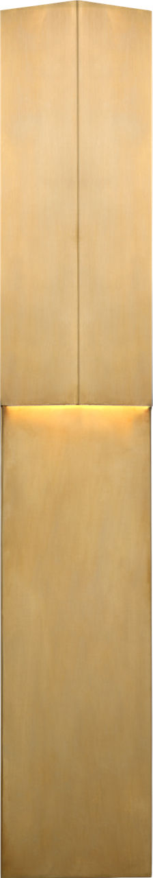 Rega 30" Folded Utomhuslampa — Kelly Wearstler for Visual Comfort & Co. — Antique-Burnished Brass
