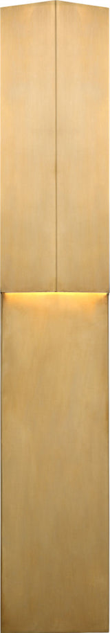 Rega 30" Folded Utomhuslampa — Kelly Wearstler for Visual Comfort & Co. — Antique-Burnished Brass