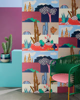 Riad room setting — Pierre Frey wallpaper