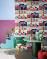 Riad room setting — Pierre Frey wallpaper
