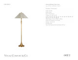 Romero Medium Floor Lamp — Schumacher for Visual Comfort & Co. dimension drawing