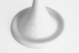 Romero Medium Golvlampa — Schumacher for Visual Comfort & Co. — Plaster White with Schumacher 18" Blue Freeform Empire Shade detaljbild