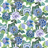 Rose de Damas Cobalt — Designers Guild tapet