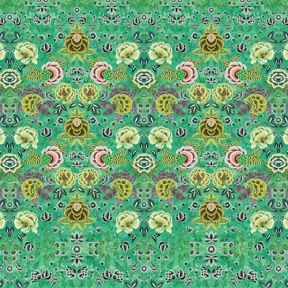 Rose de Damas Jade — Designers Guild tapet