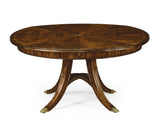 Mahogany Round Extending Dining Table 150 - 187cm