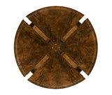 Mahogany Round Extending Dining Table 150 - 187cm