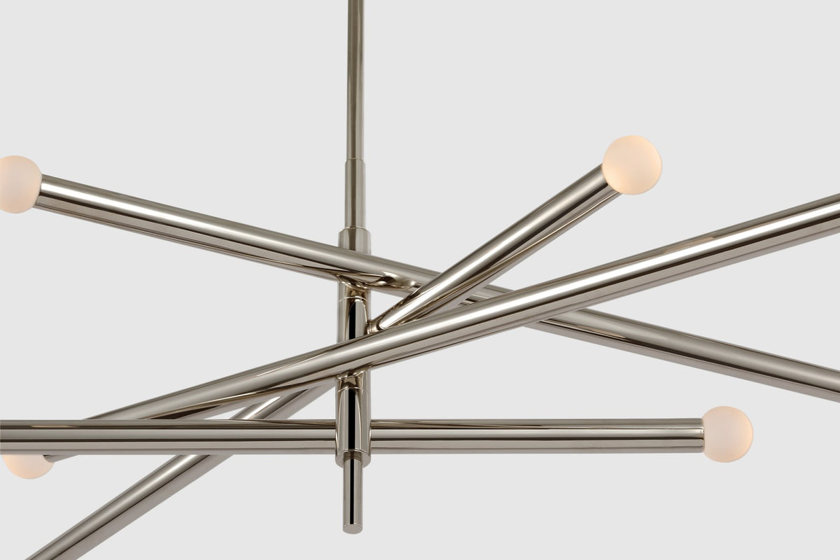 Rousseau Grande Eight Light Takkrona — Kelly Wearstler for Visual Comfort & Co. detaljbild