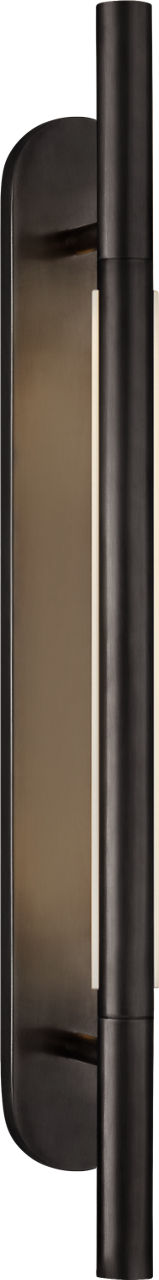 Rousseau Medium Bracketed Vägglampa — Kelly Wearstler for Visual Comfort & Co. — Bronze with Etched Crystal