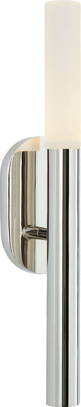 Rousseau Vägglampa Small — Kelly Wearstler for Visual Comfort & Co. — Polished Nickel with Etched Crystal
