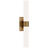 Hand-Rubbed Antique Brass With White Glass