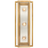 Hand-Rubbed Antique Brass And Polished Nickel With Clear Glass