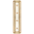 Hand-Rubbed Antique Brass And Polished Nickel With Clear Glass