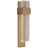 Soft Brass And Clear Wavy Glass