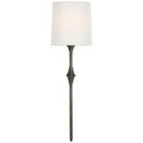 Dauphine Vägglampa – Aged Iron With Linen Shade