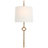 Gildilded Iron With Linen Shade